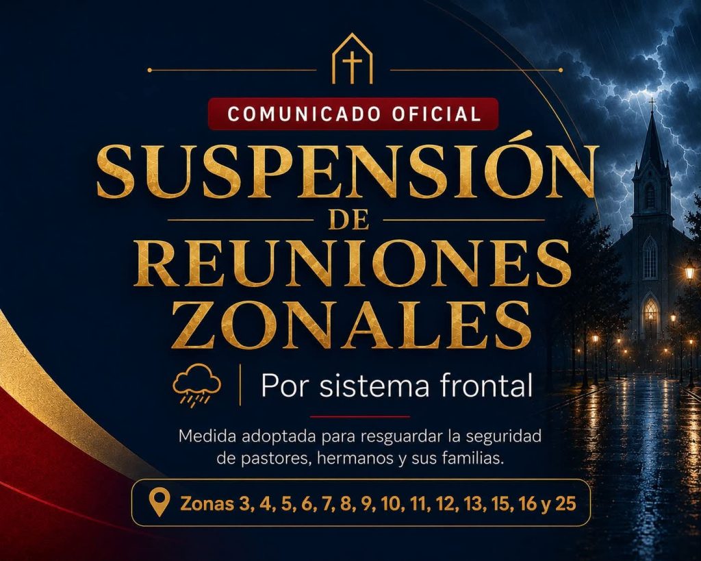 COMUNICADO SUSPENSIÓN REUNIONES ZONALES