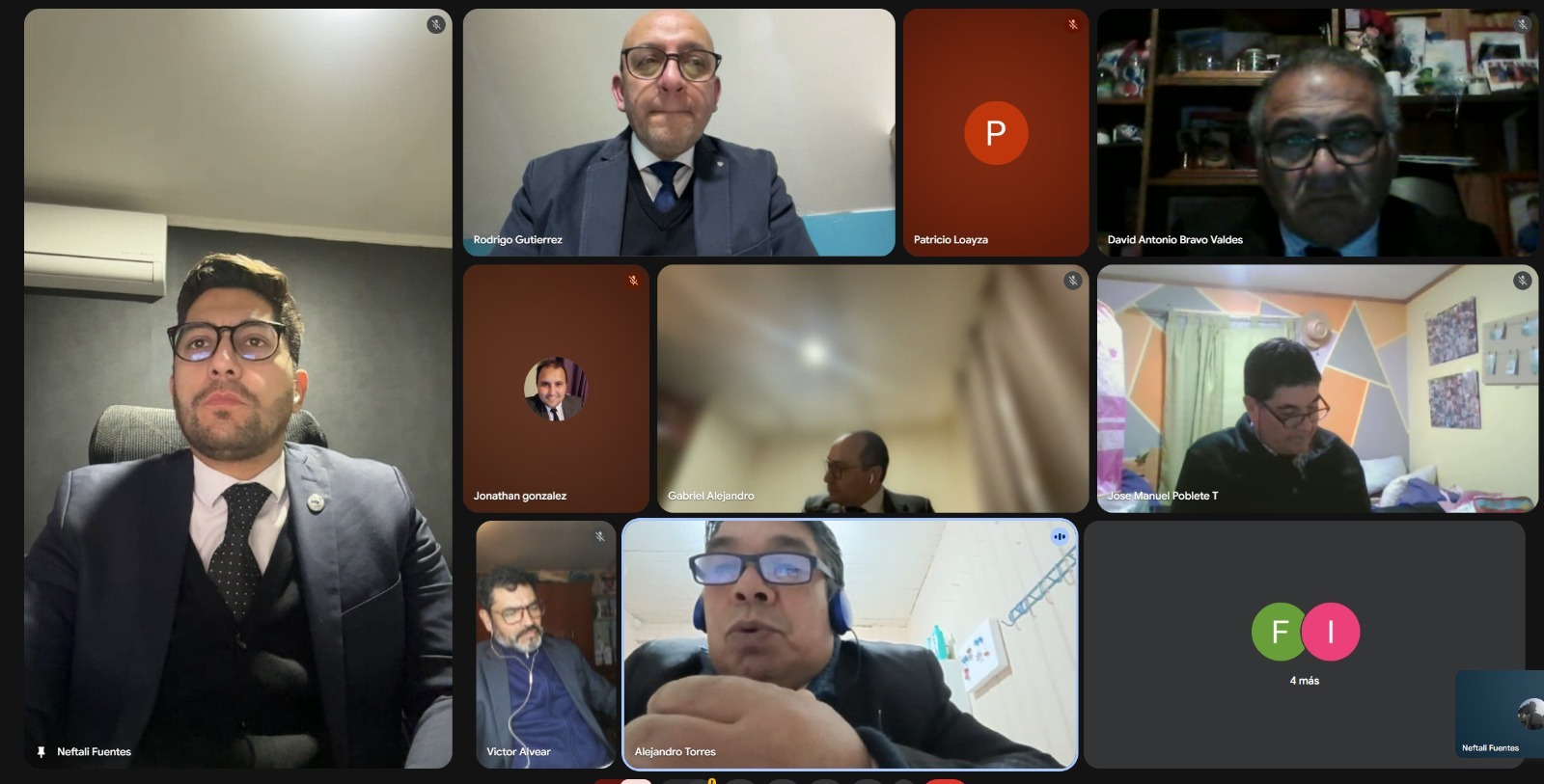 Reunión virtual del equipo de temáticas VIUMP Nacional